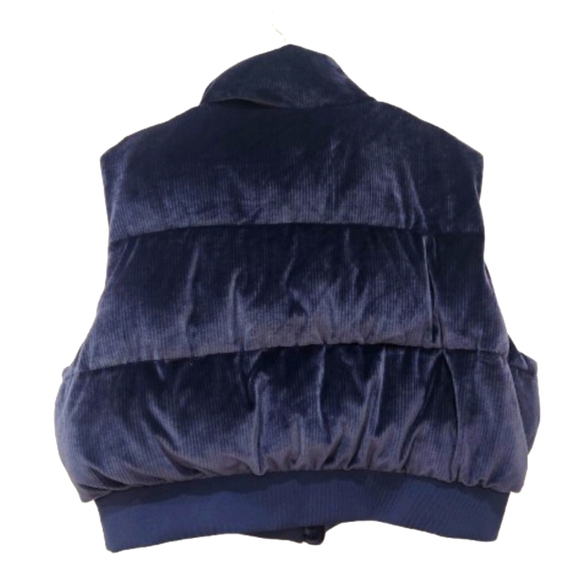 Victoria's Secret PINK PUFFER ZIP Vest, Dark Blue, Womens XXL - Picture 3 of 6